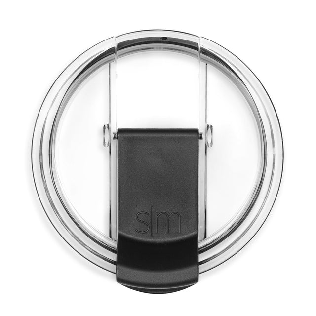 Translucent clear acrylic container lid with charcoal gray tones and silver light reflections on minimalist background Translucent clear acrylic container lid with charcoal gray tones and silver light reflections on minimalist background