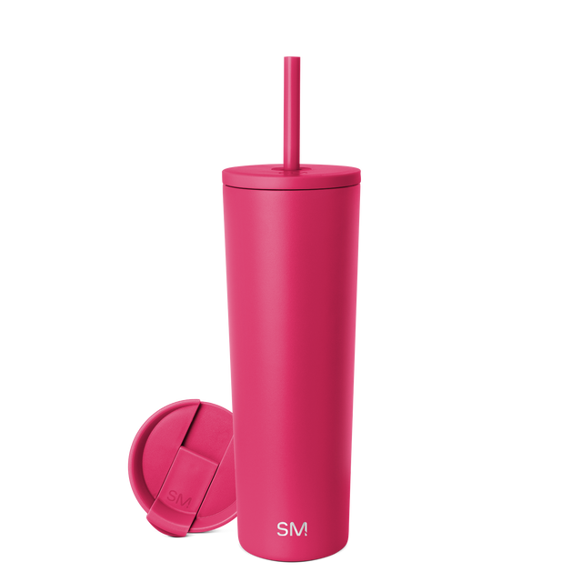 Hot pink magenta structured garment on white background Hot pink magenta structured garment on white background