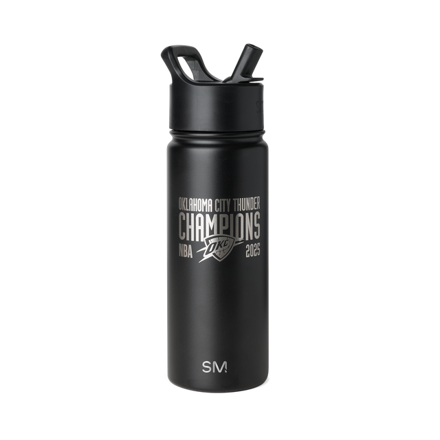 Matte black water bottle on white background Matte black water bottle on white background