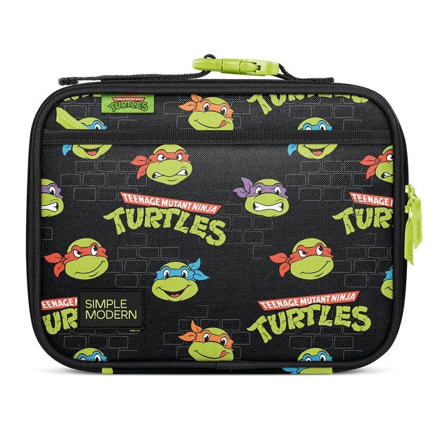 Black lunch box with vibrant lime green and neon yellow-green accents, featuring orange, red, blue, and purple details Black lunch box with vibrant lime green and neon yellow-green accents, featuring orange, red, blue, and purple details