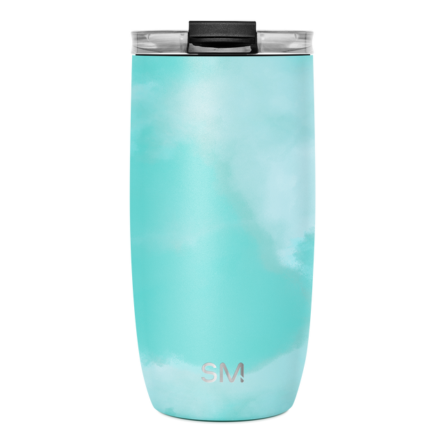 Small turquoise tumbler with soft aqua blue finish Small turquoise tumbler with soft aqua blue finish