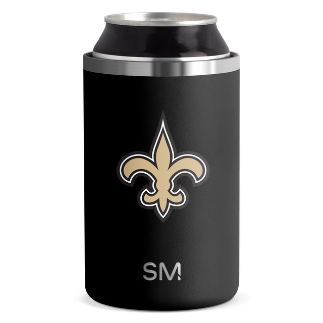 Black device with stainless steel silver accents and fleur-de-lis logo in tan, gold, and white tones. Black device with stainless steel silver accents and fleur-de-lis logo in tan, gold, and white tones.