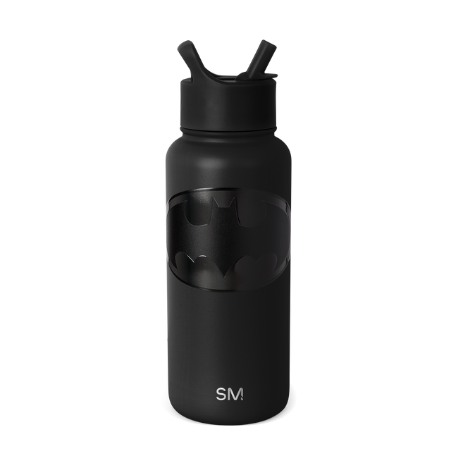 Sleek black water bottle with matte finish, featuring a black cap and sophisticated design against a clean white background. Sleek black water bottle with matte finish, featuring a black cap and sophisticated design against a clean white background.