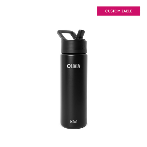 Summit Water Bottle with Straw Lid – Simple Modern