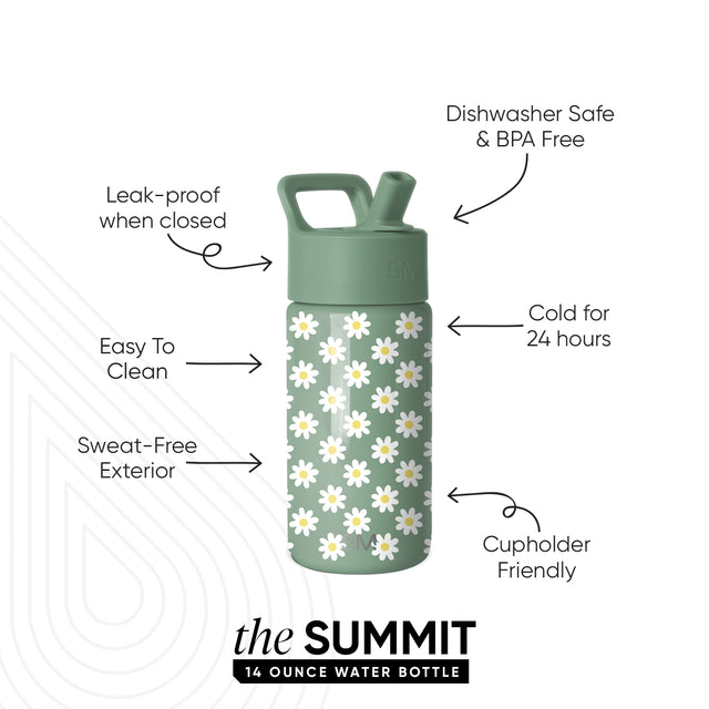 Summit Kids Water Bottle with Straw Lid Summit Kids Water Bottle with Straw Lid