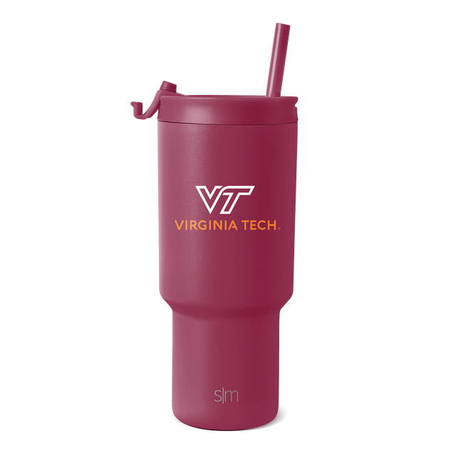 Burgundy matte tumbler with white and gold accents Burgundy matte tumbler with white and gold accents