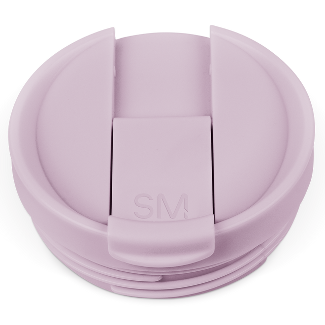Dusty mauve flip lid product against white background Dusty mauve flip lid product against white background