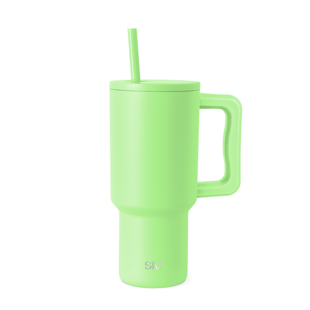 Bright lime green tumbler with white background, product shot of TRK-SH-30-BAJA-M model Bright lime green tumbler with white background, product shot of TRK-SH-30-BAJA-M model