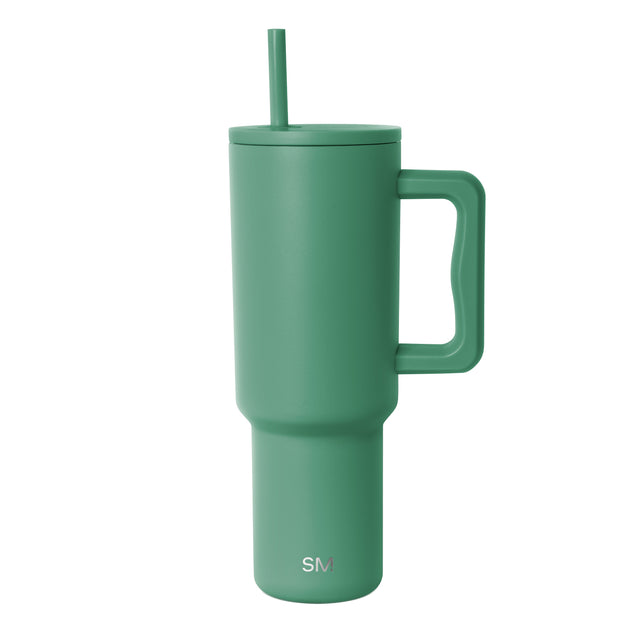 Sage green matte finish tumbler on white background Sage green matte finish tumbler on white background