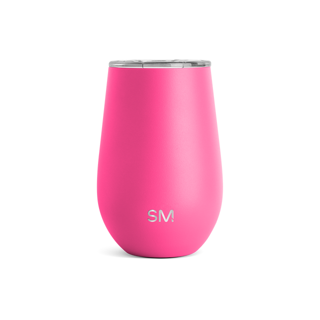Vibrant hot pink tumbler with ombre effect transitioning to lighter pink on the upper curved section Vibrant hot pink tumbler with ombre effect transitioning to lighter pink on the upper curved section