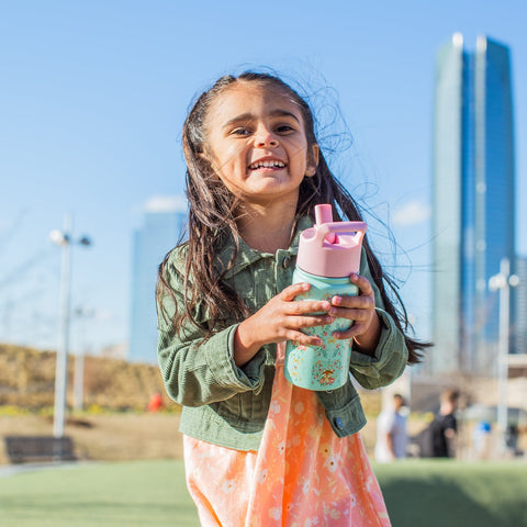 Summit Kids Plastic Water Bottle with Straw Lid in 2023  Water bottle with  straw, Kids water bottle, Modern kids