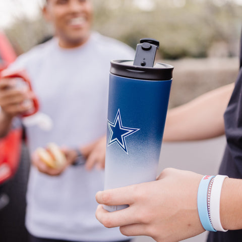 NFL Reusable Tumbler with Straw & Flip Lid, Stainless Steel – Simple Modern