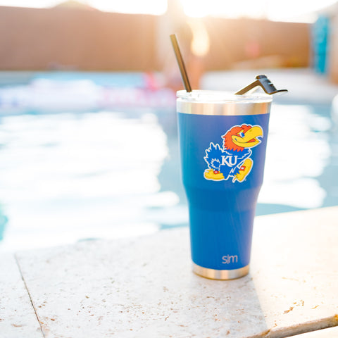 Collegiate Cruiser Tumbler with Flip Lid and Straw – Simple Modern