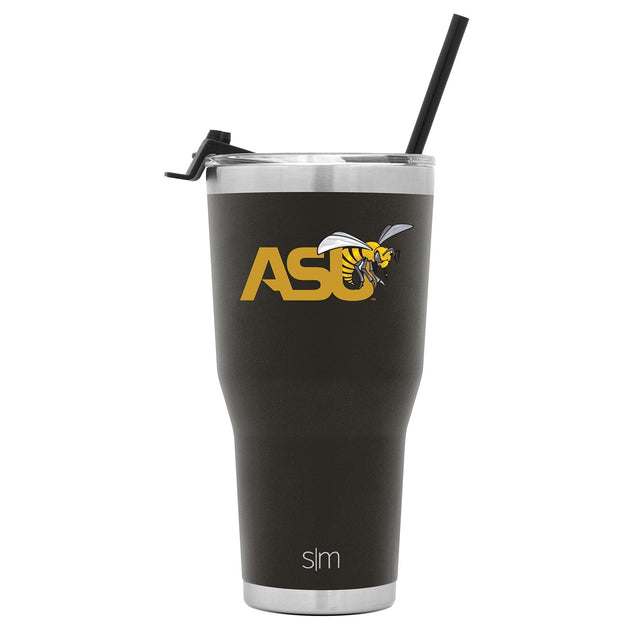 Charcoal gray appliance with stainless steel trim and gold accent branding Charcoal gray appliance with stainless steel trim and gold accent branding