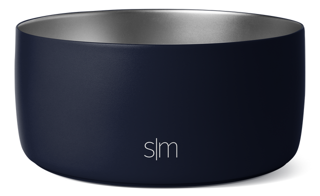Deep navy blue vessel with silver metallic gray rim detail, showcasing matte exterior finish and sleek interior contrast. Deep navy blue vessel with silver metallic gray rim detail, showcasing matte exterior finish and sleek interior contrast.