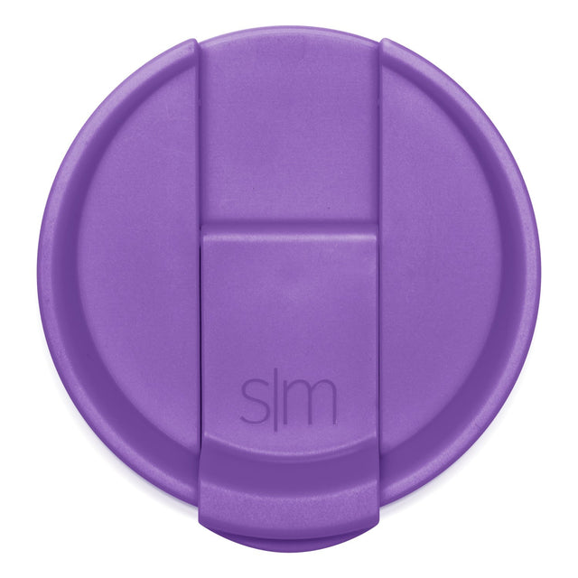 Purple silicone lid, top-down view, against white background Purple silicone lid, top-down view, against white background