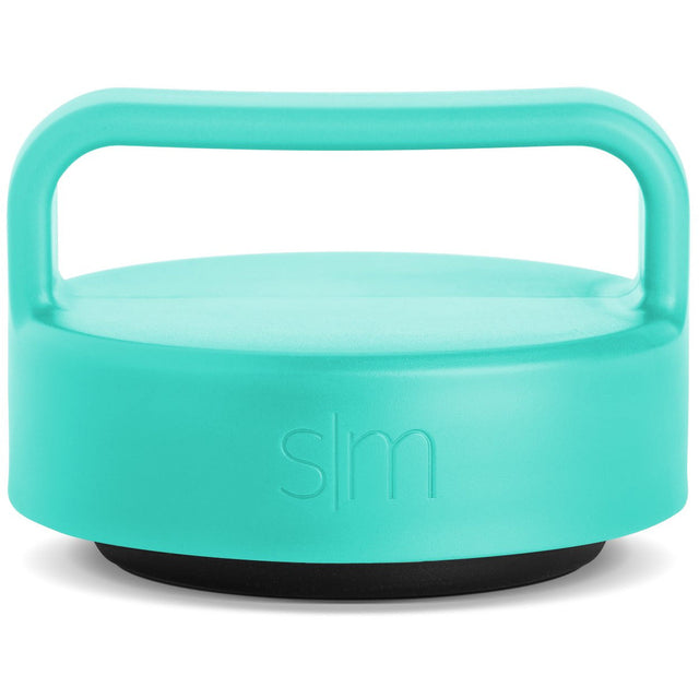 Turquoise jar lid with black rubber base ring for secure sealing and grip Turquoise jar lid with black rubber base ring for secure sealing and grip