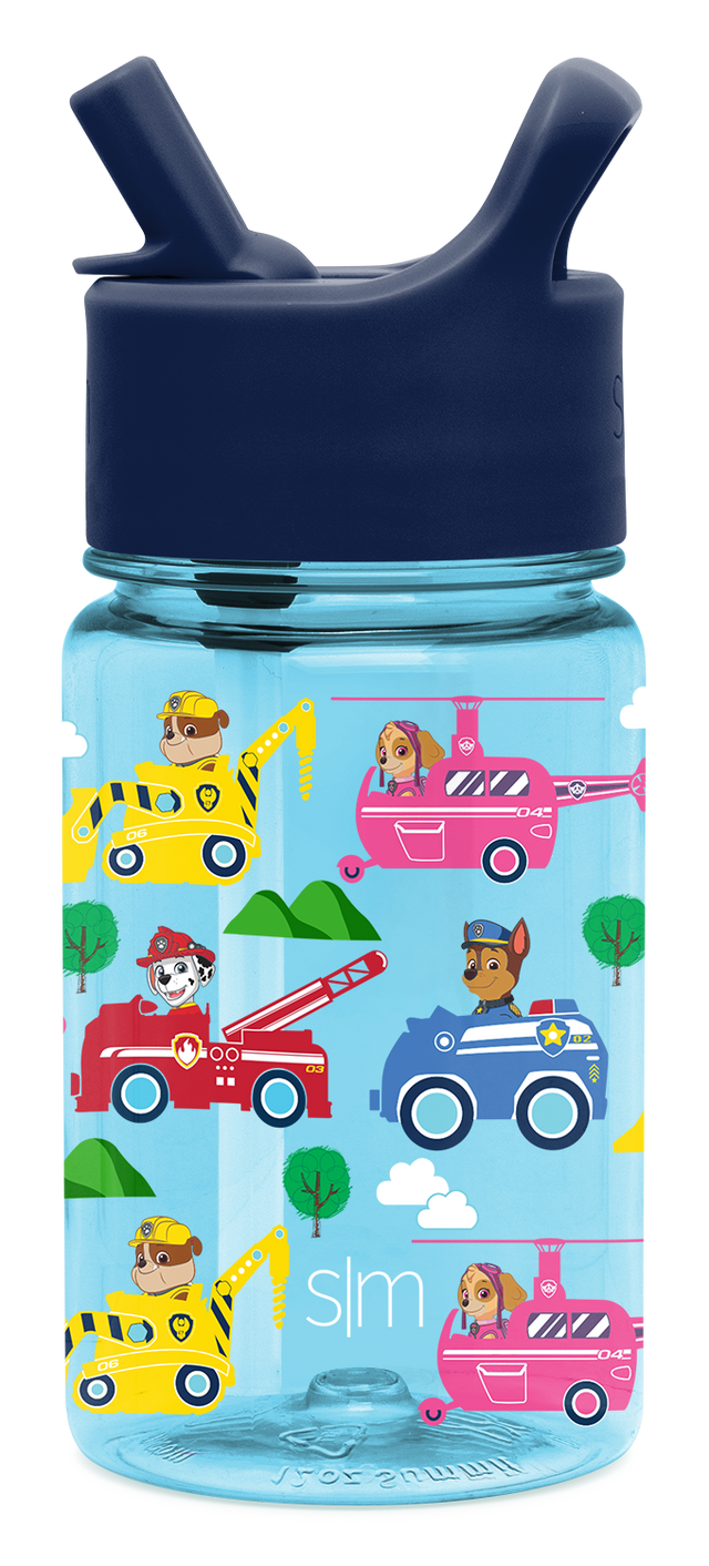 Light blue transparent water bottle with dark navy blue silicone spout and handle Light blue transparent water bottle with dark navy blue silicone spout and handle