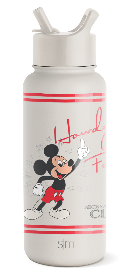 Cream-colored bottle with bright coral pink and deep red horizontal stripes on upper and lower sections Cream-colored bottle with bright coral pink and deep red horizontal stripes on upper and lower sections