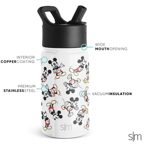 Summit Kids Water Bottle with Straw Lid – Simple Modern