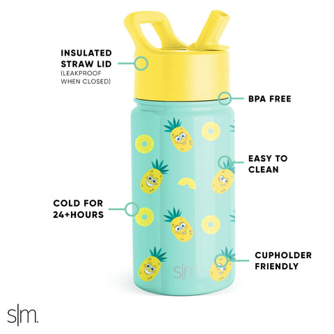 Summit Water Bottle with Straw Lid 14oz - Etch A Cup