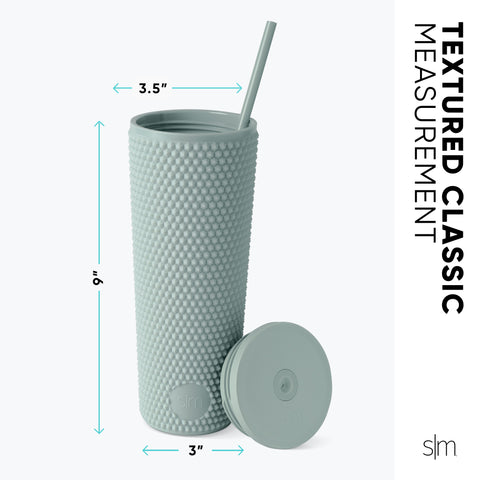 Simple Modern 24oz Classic Plastic Textured Tumbler With Straw 1