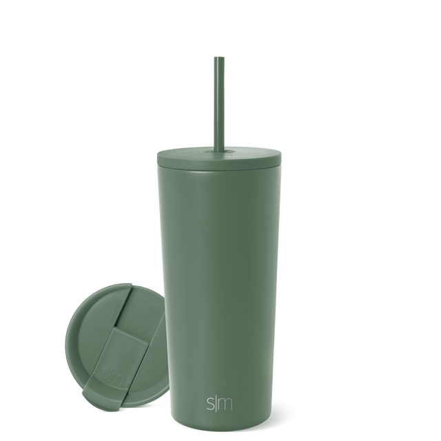 Sage green ceramic mug and bowl set on white background