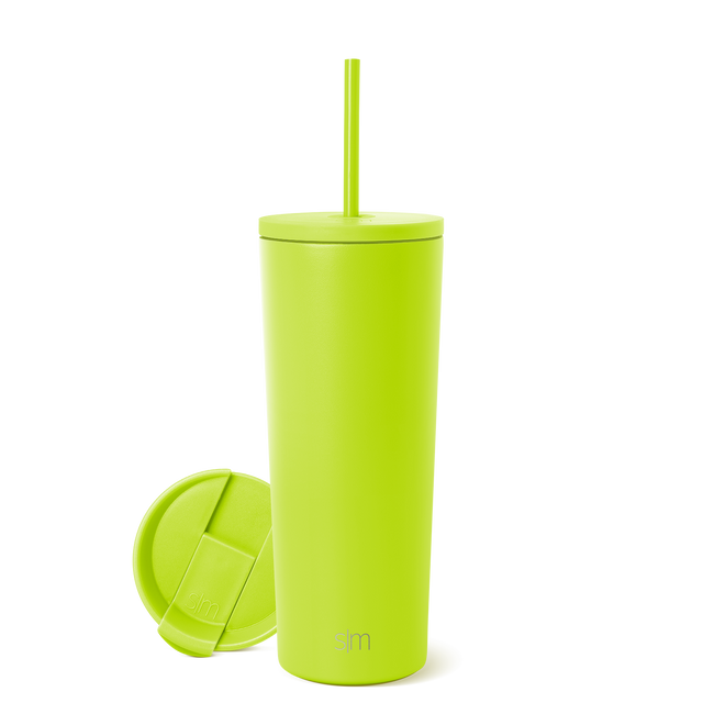 Lime green product on white background