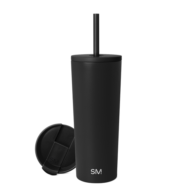 Sleek matte black product against light gray background creating high contrast minimalist aesthetic