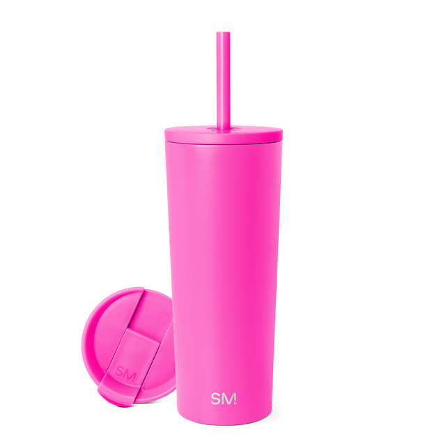 Hot pink magenta product on white background