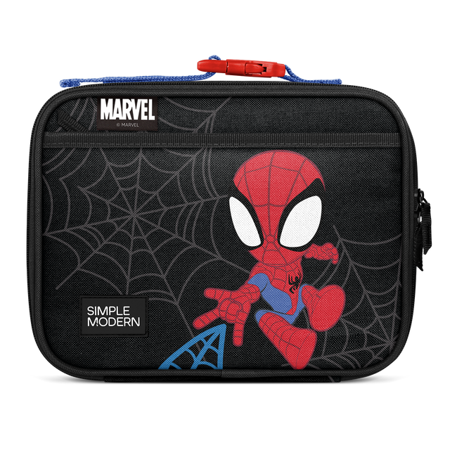 Black Spider-Man kids' phone case with red, white, and blue character design accents