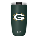 NFL Voyager Tumbler with Clear Flip Lid & Straw