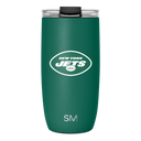 NFL Voyager Tumbler with Clear Flip Lid & Straw