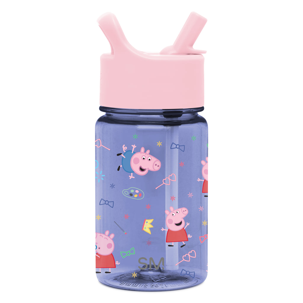 Summit Kids Plastic Water Bottle with Straw Lid