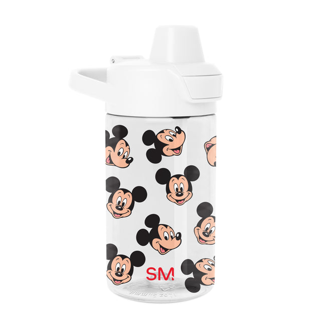 White drinkware with black and peach accents on white background