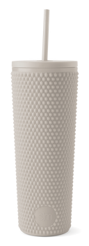 Textured Plastic Classic Tumbler with Straw Lid