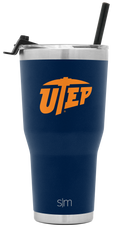 Collegiate Cruiser Tumbler with Flip Lid and Straw