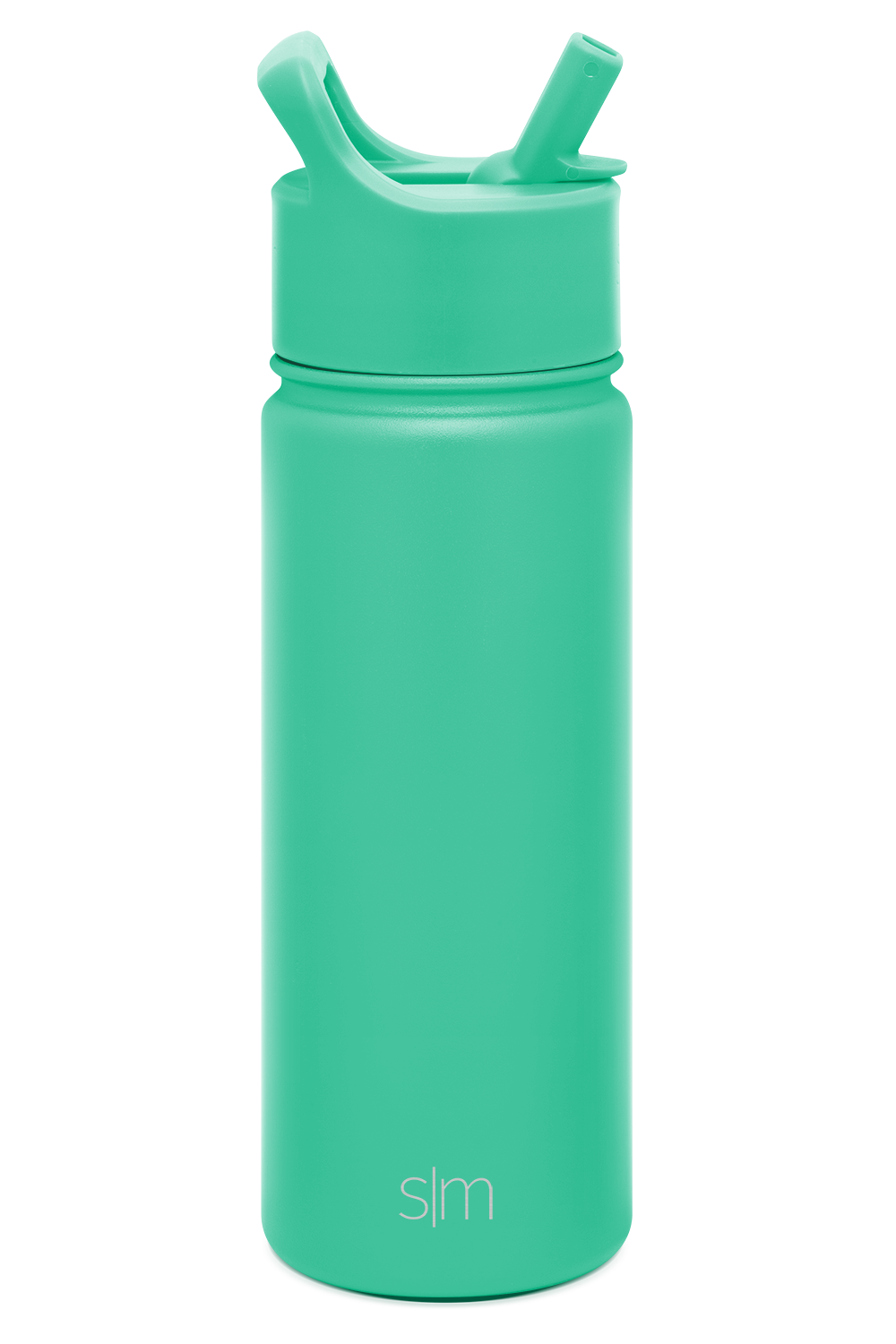 Simple Modern Kids Water Bottle with Straw Lid Vacuum Insulated Stainless Steel Thermos Bottles | Leak Proof Flask | Summit | 18oz, Island Jade
