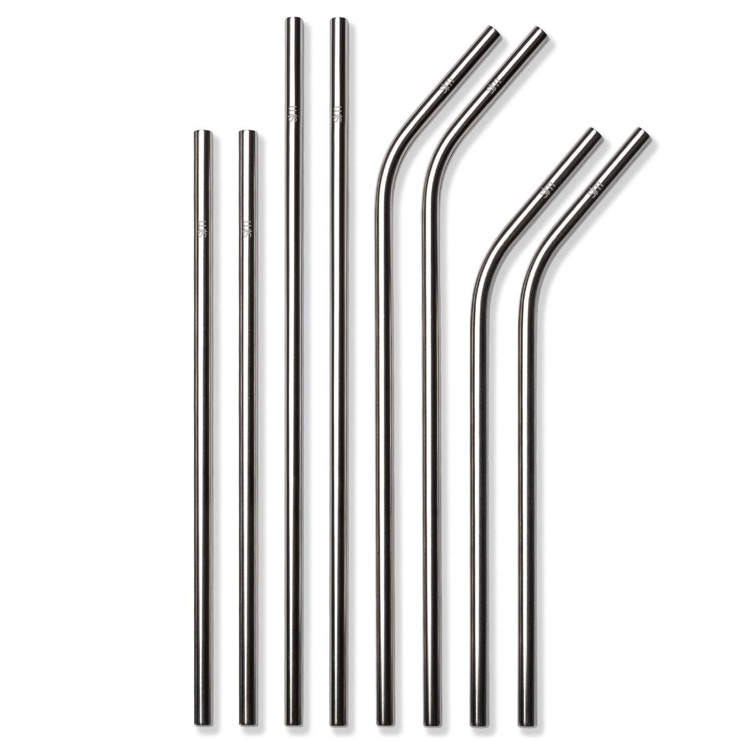 Stainless Steel Reusable Straws 8-Pack