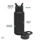 Summit Water Bottle with Straw Lid and Chug Lid - 32oz
